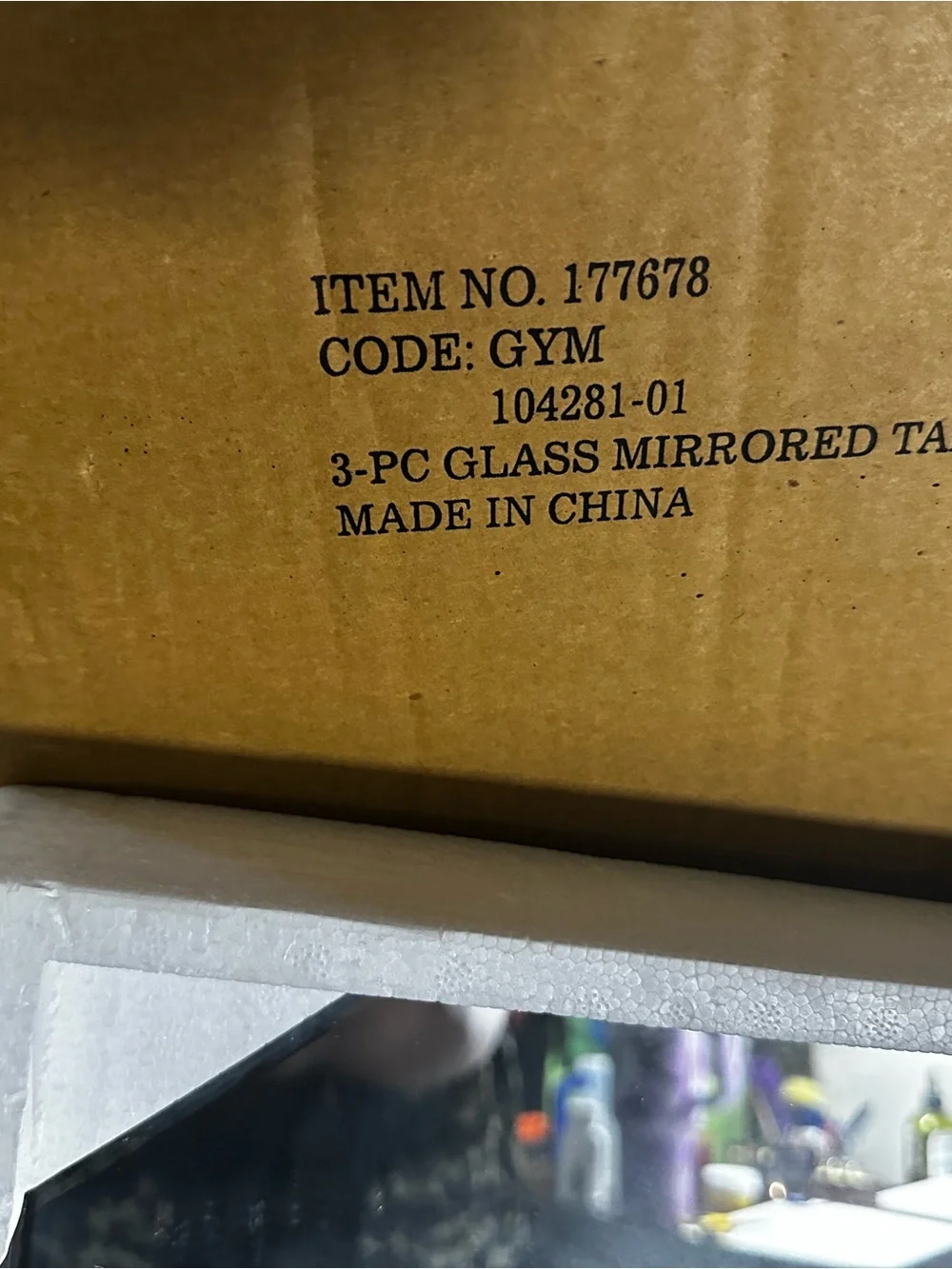 Avon Silver Framed Home Bath Vanity Mirror Set